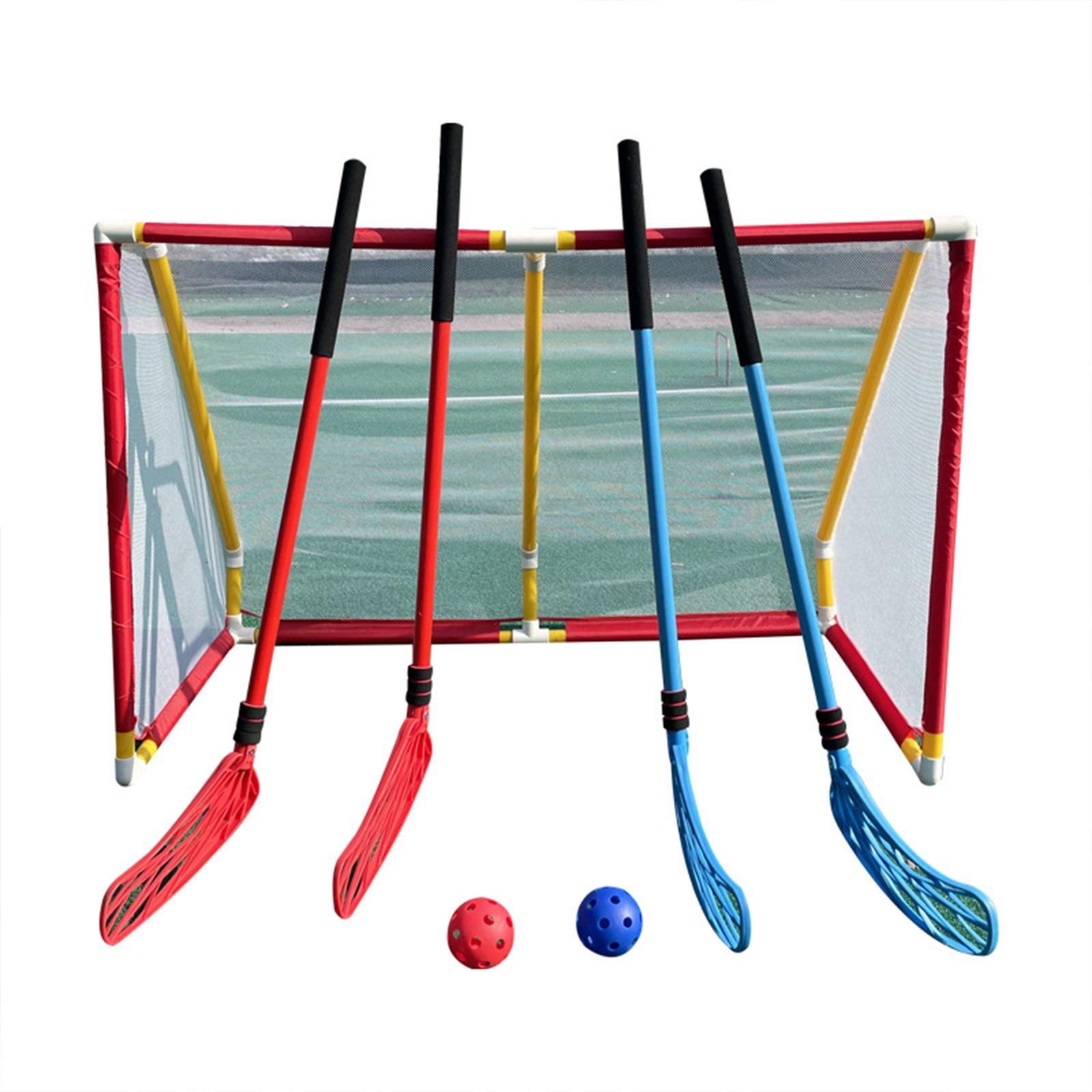 子供用ホッケーゲームスターターセット プラスチック製37.4 - Kids Outdoor Hockey Sticks のレビューと価格