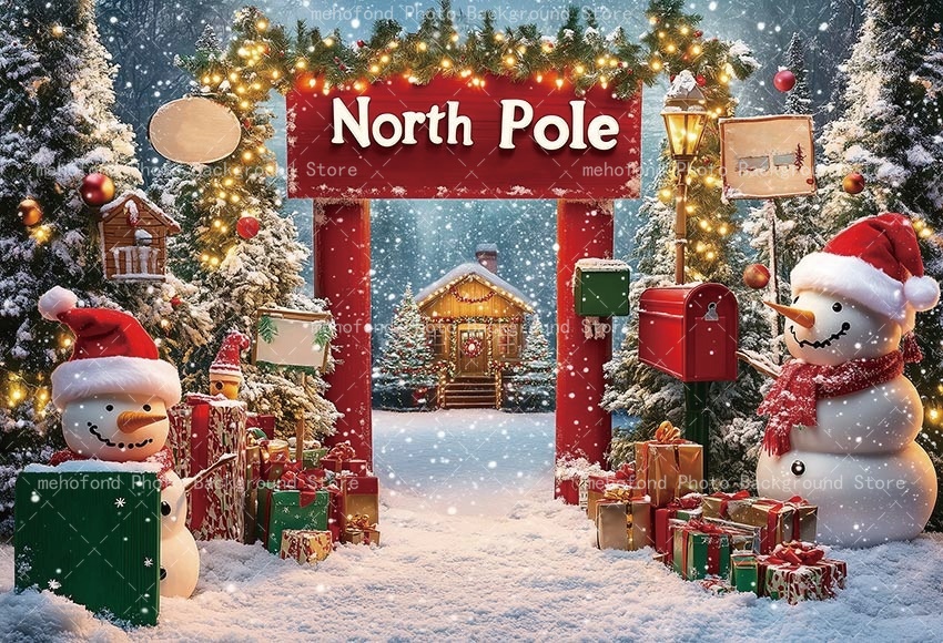 Mehofond 写真撮影の背景北極クリスマス冬屋外雪だるま - Kids Outdoor Xmas Gifts のレビューと価格