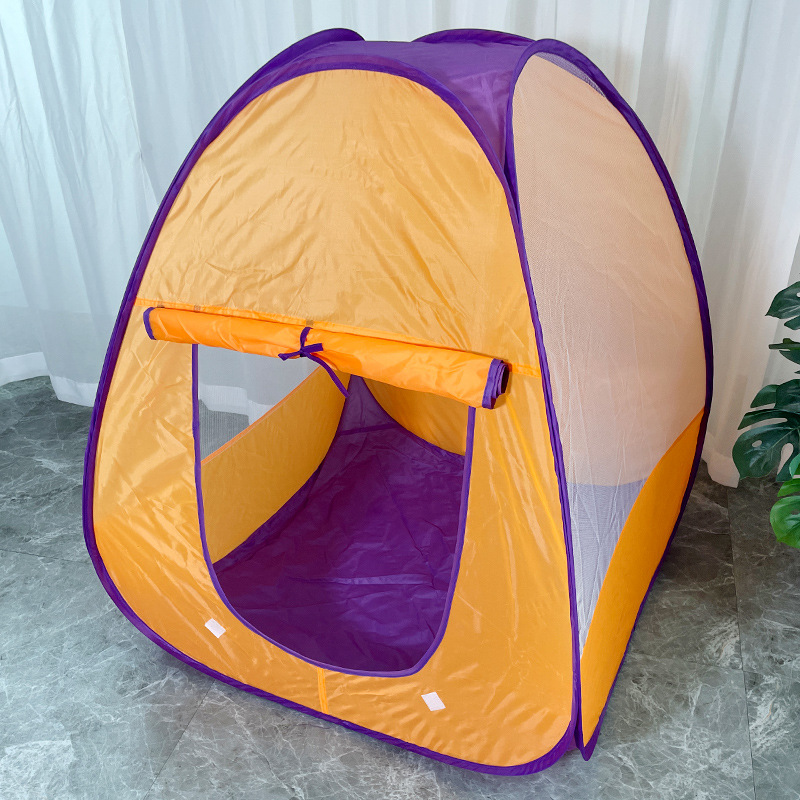 屋内と屋外の子供ポップアップゲームテントオレンジグリーン折り - Kids Outdoor Tent のレビューと価格