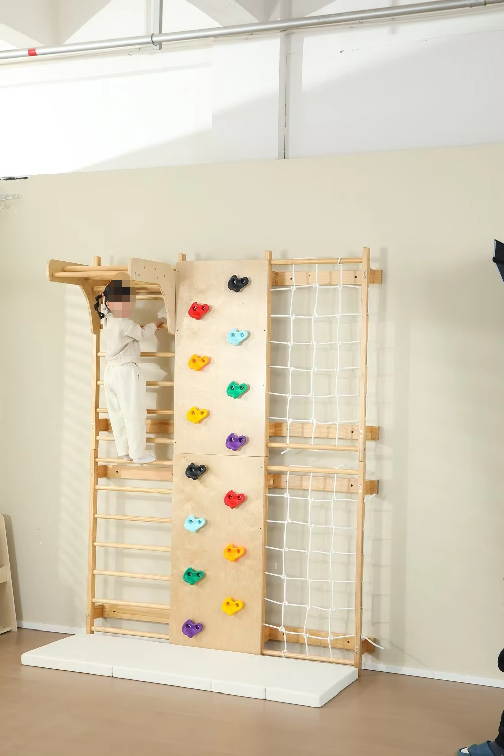 在庫あり 室内用モンキーバー 子供用木製クライミングフレーム - Kids Outdoor Monkey Bar Set のレビューと価格